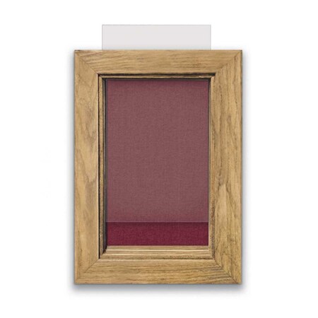United Visual Products Indoor Enclosed Combo Board, 72"x36", Black Frame/Grey & Burgundy UVCB7236B-GREY-DBURGU
